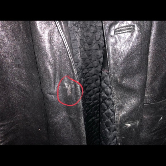 Claiborne Men's Leather Car Coat - Picture 3 of 3